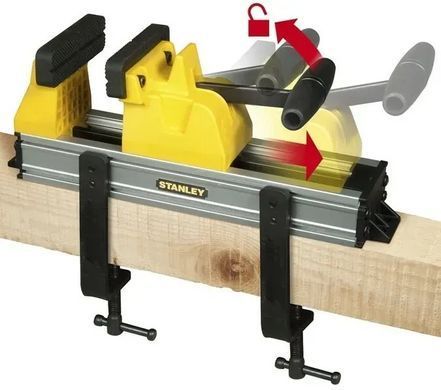 Лещата ​​​​​​​слюсарні 110 мм настільні зі швидким затискачем STANLEY