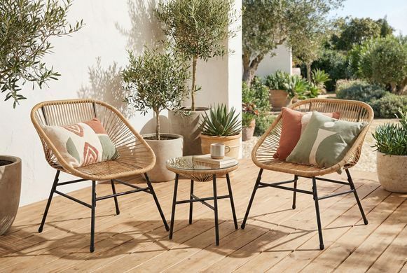 Комплект меблів для саду 2+1 MAYA NEW Beige Bj&oslash;rkka