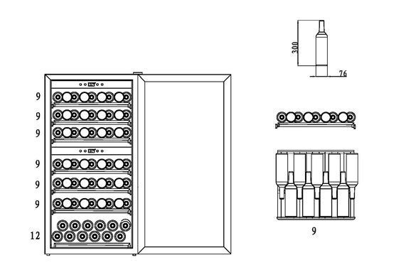 Винный холодильник CASO WineComfort 660 Smart
