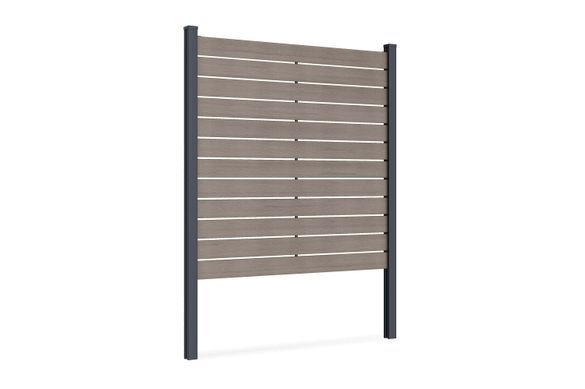 Забор композитный WPC NEO Oak для мягкой почвы 1,8 м Gutroof