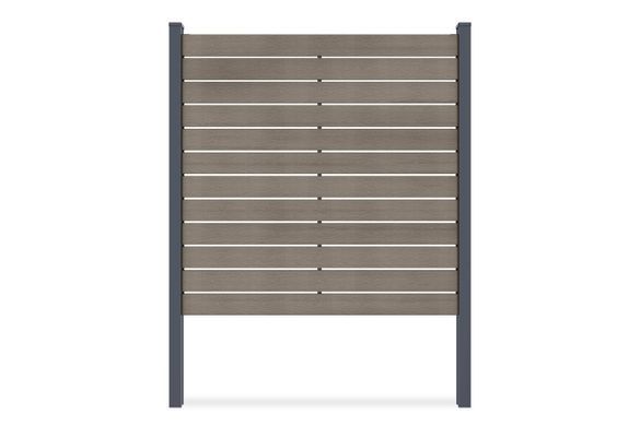 Забор композитный WPC NEO Oak для мягкой почвы 1,8 м Gutroof