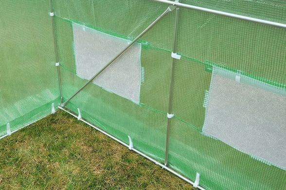 Подвійні двері фольга для 10-секційного тунелю 4x10x2 Білий Cultivo
