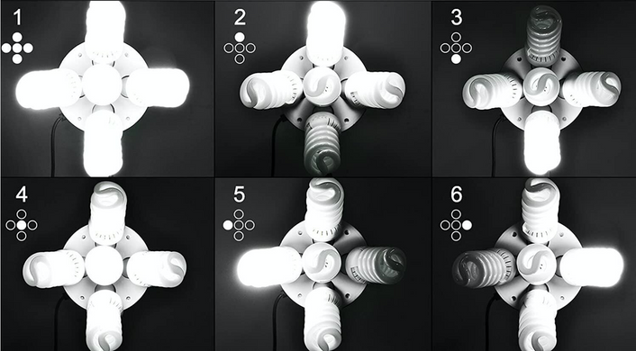 Набір постійного студійного світла на 5 ламп Louis Daguerre CA9061