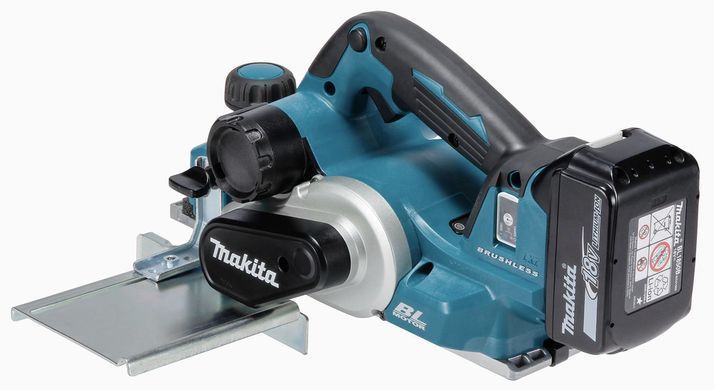 Электрорубанок по дереву с аккумулятором в кейсе Makita DKP181RTJ