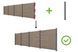 Забор композитный WPC NEO Oak для мягкой почвы 1,8 м Gutroof