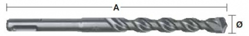 Сверло SDS Plus 24×450 мм MILWAUKEE, твердосплавный наконечник, M2