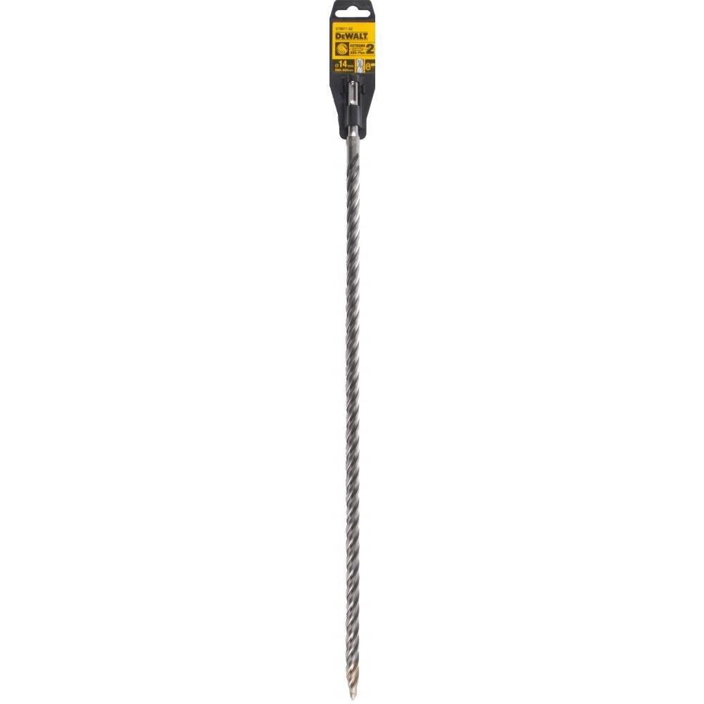 Бур SDS Plus DeWalt EXTREME 2, 14 x 600 мм, робоча довжина 500 мм, DT9571-QZ