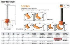 CMT Фреза декоративна HM D=19 d=6,35 R=3,2 I=13 S=12