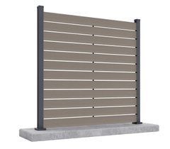 Забор композитный WPC NEO Oak для твердой почвы 1,8 м Gutroof