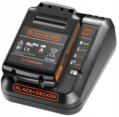 BLACK+DECKER АКУМУЛЯТОР 18V 2,0Ah + ЗАРЯДНИЙ ПРИСТРІЙ 12A
