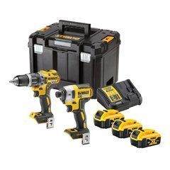 DEWALT КОМБО НАБІР 18V DCK266P3T (DCD796, DCF887) 3x5,0Ah TSTAK