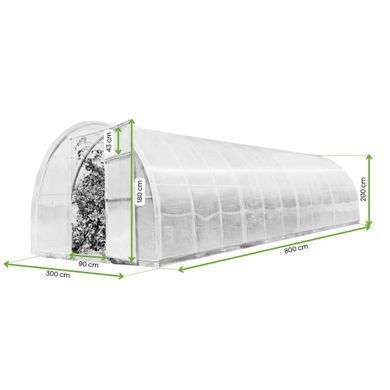 Садовая теплица из поликарбоната 3х8 м 4 мм CEPRA Cultivo