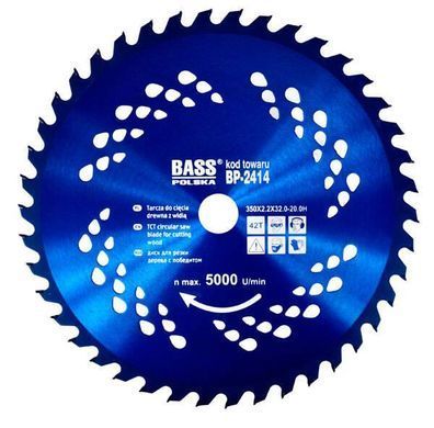 Алмазний диск Widia 350 мм x 2,2 мм x 42T x 32,0-20,0H Bass Polska 2414