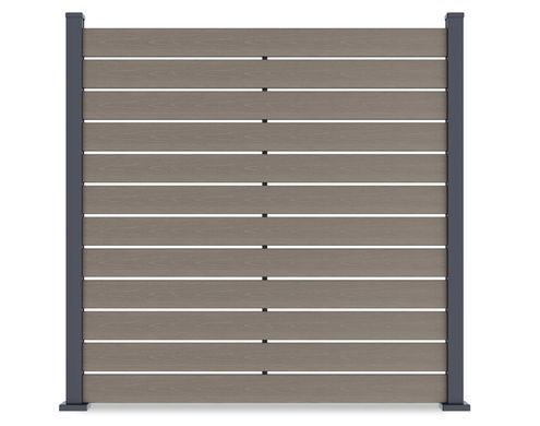 Забор композитный WPC NEO Oak для твердой почвы 1,8 м Gutroof