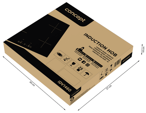 Вбудована індукційна плита Concept idv1460