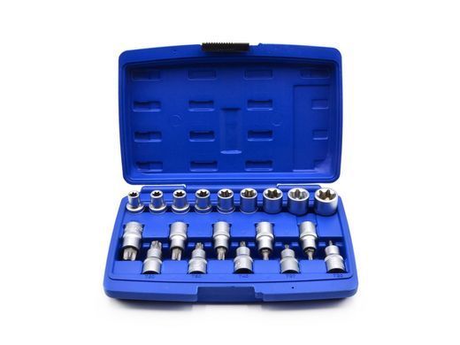Набір головок і біт Torx 1/2" 19 шт Geko G13565