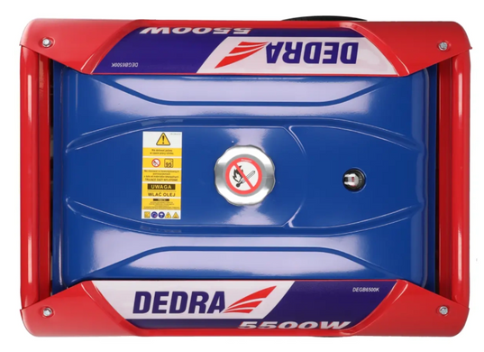 Генератор бензиновий для дому 5 кВт Dedra DEGB6500K