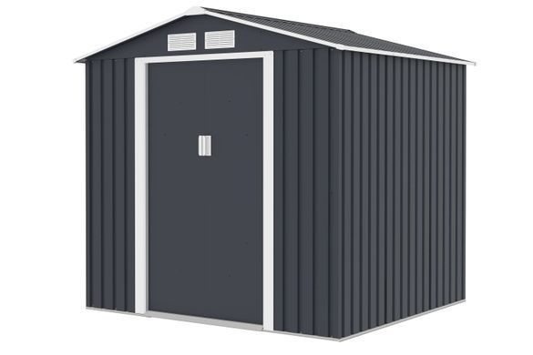 Сарай металевий садовий VECTOR 7x6 Cold Grey Hardmaister