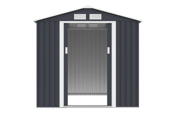 Сарай металевий садовий VECTOR 7x6 Cold Grey Hardmaister