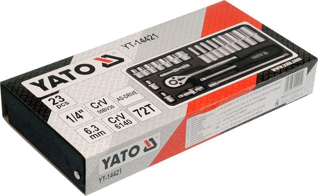 Набір головок для ремонту автомобіля Yato YT-14421