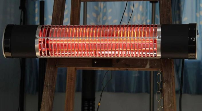 Настінний інфрачервоний обігрівач чорний Sirius