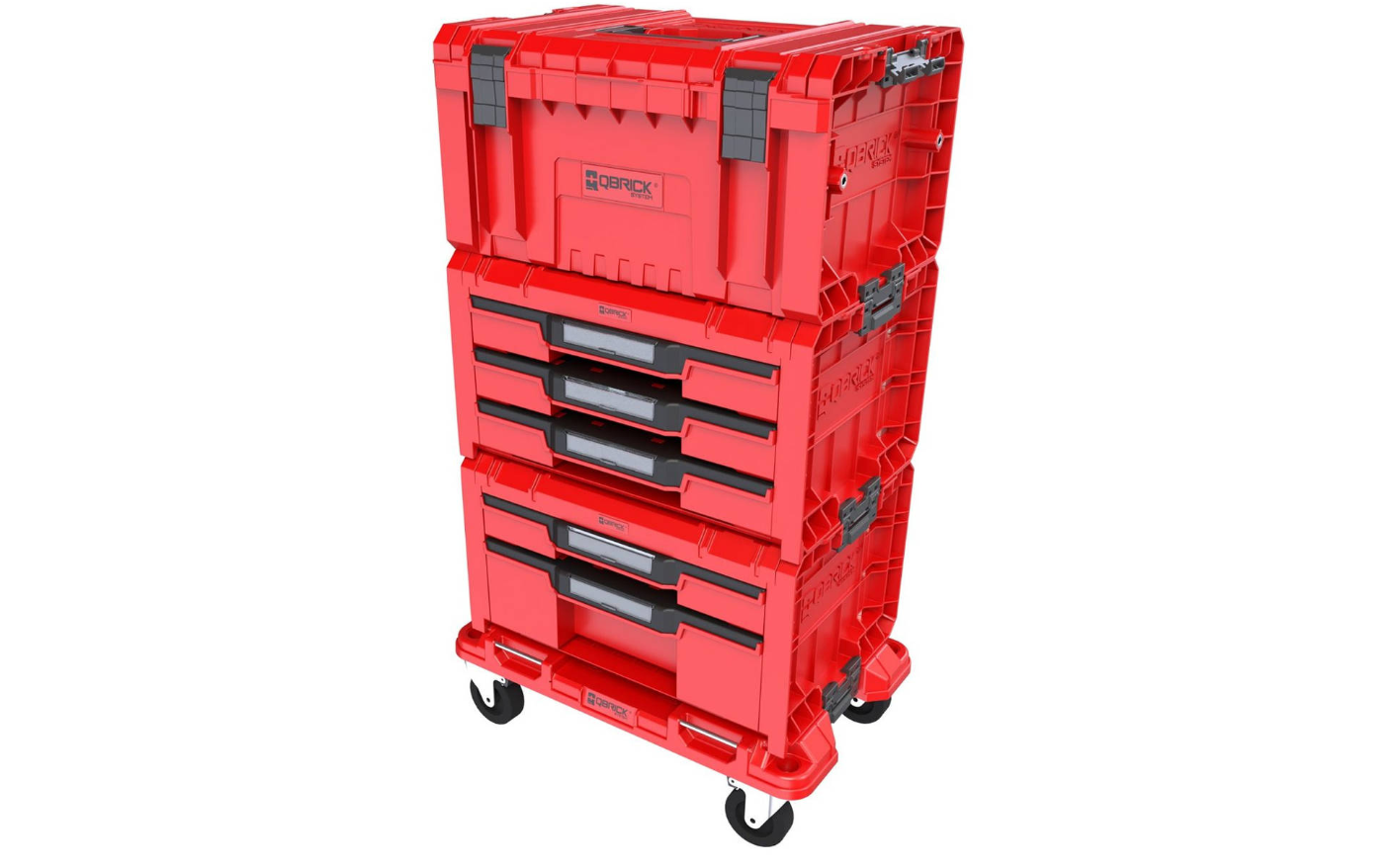 Набір ящиків для інструментів Qbrick System Pro Drawer Workshop Set 4 Red Ultra HD Custom
