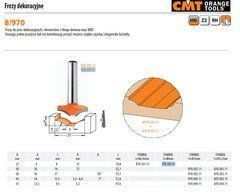 CMT Фреза декоративна HM R=12 D=25 d=6 I=8 S=8