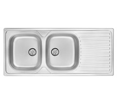 Кухонна мийка Deante Techno ZEU 0210 сталь - вбудовується в стільницю, крило для сушіння