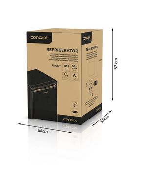 Холодильник з морозильною камерою Concept LT3560bc