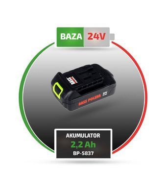 Акумулятор 2,2 Ач для інструментів на 24 В Bass Polska 5837