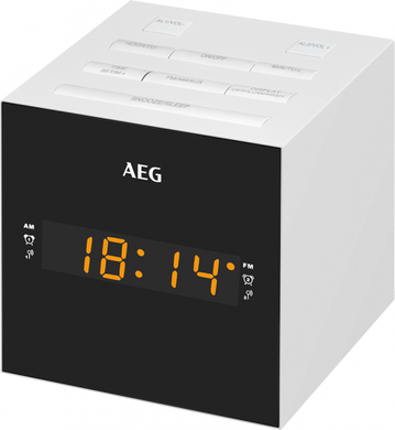 Радіогодинник AEG MRC 4150 білий
