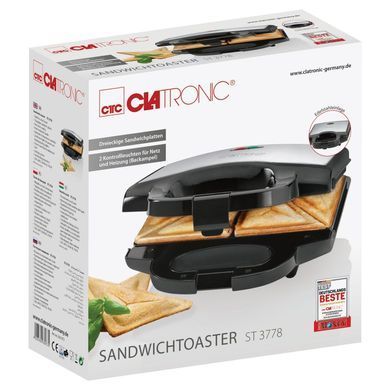 Тостер для сендвіча 750 Вт Clatronic ST 3778