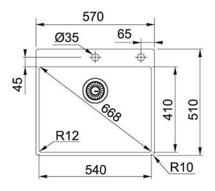 Кухонная мойка Franke Box BXX 210-54