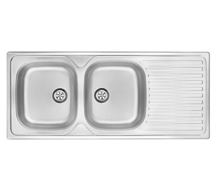 Кухонна мийка Deante Techno ZEU 0210 сталь - вбудовується в стільницю, крило для сушіння