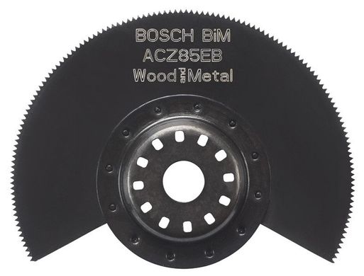 Сегментне пиляльне полотно bim aшт. 85 eb wood and metal 85 мм BOSCH
