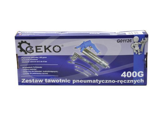 Ручний пневматичний шприц для змащення 400 мл Geko G01126