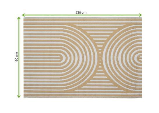 Ковер для террасы и балкона Beige 160&times;230 см безворсовый водостойкий MoodMe