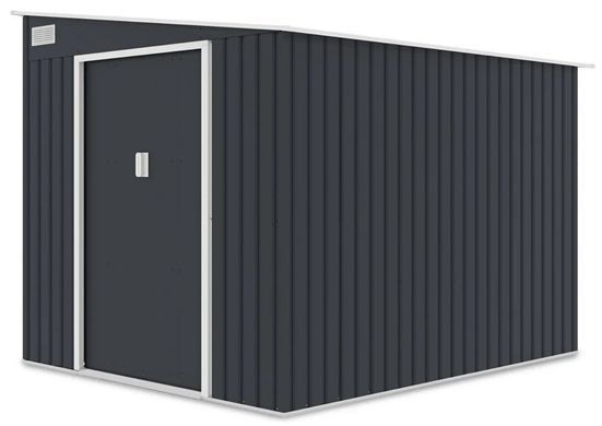 Металевий сарай для дачі 214x257 см Hardmaister Jasper Темно-сірий