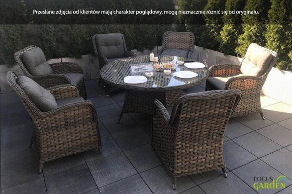 Комплект зі штучного ротанга Focus Garden Barcelona Melange