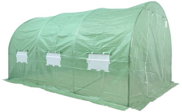 Теплиця садова, парник Focus Garden 3x4,5x2 м зелена