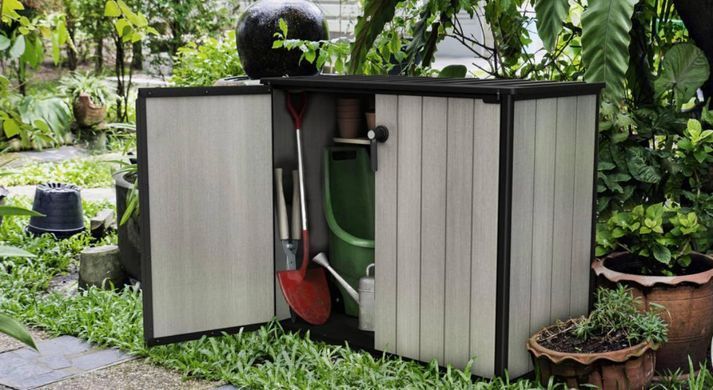 Садовый шкаф для инвентаря графит Patio Store Keter