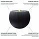 Фонтан садовый декоративный AQUALIGHT LED графитовый MoodMe