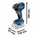 Акумуляторний ударний гайковерт - без акумулятора та зарядного пристрою Bosch Professional GDR 18V-200