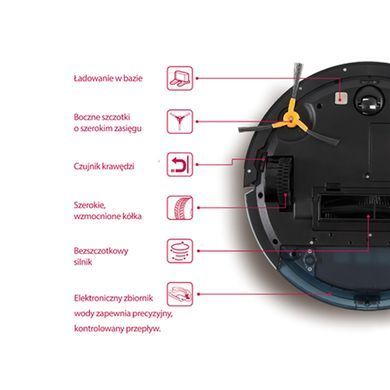 Робот-пылесос со шваброй, камерой и TUYA SMART Bass Polska BH 10333