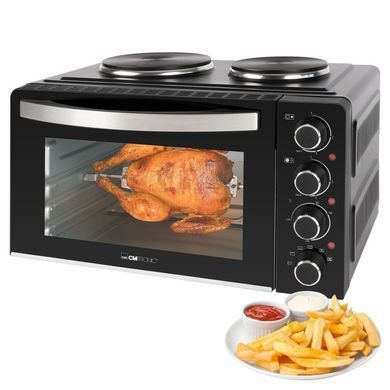 Електрична духовка із електроплитою 3в1 28 л 3100 Вт Clatronic KK 3786