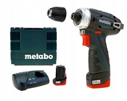 Акумуляторний шурупокрут Metabo 12в 34/17нм 2X2,0Аг кейс Powermaxx Bs Basic