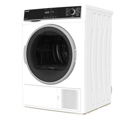 Сушильна машина Sharp KD-HHH8S8GW3-PL - 60,9 см - тепловий насос - 8 кг