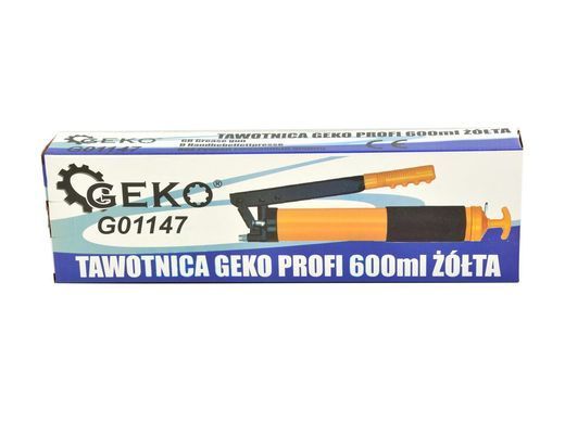 Ручний мастильний шприц 600 мл з набором насадок Geko G01147