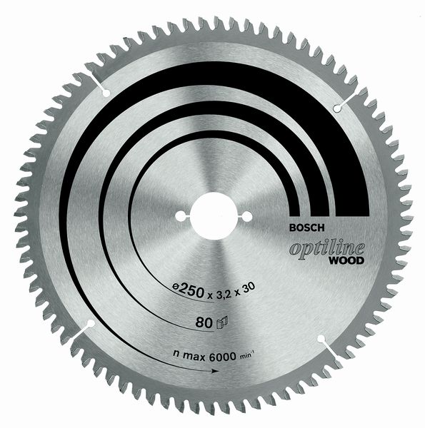 Пильный диск Bosch Opti.Wood 254x30x60z, ширина пропила 3,2 мм