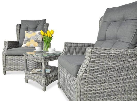 Набір меблів для балкона Focus Garden Trivento Duo Stone Grey